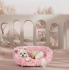 Halinfer Petal Elevated Cat Sofa Bed, Pink, Medium Halinfer Petal Elevated Cat Sofa Bed, Pink, Medium