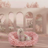 Halinfer Petal Elevated Cat Sofa Bed, Pink, Medium Halinfer Petal Elevated Cat Sofa Bed, Pink, Medium