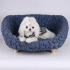 Halinfer Bubble Elevated Cat Sofa Bed, Blue, Medium