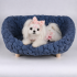 Halinfer Bubble Elevated Cat Sofa Bed, Blue, Medium Halinfer Bubble Elevated Cat Sofa Bed, Blue, Medium